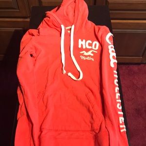 Coral hooded with pockets hoodie from hollister